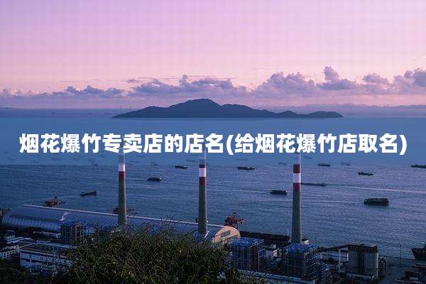 烟花爆竹专卖店的店名(给烟花爆竹店取名)