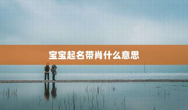 宝宝起名带肖什么意思