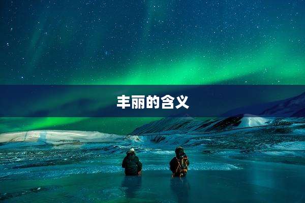 丰丽的含义