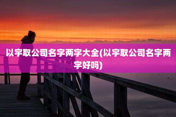 以宇取公司名字两字大全(以宇取公司名字两字好吗)