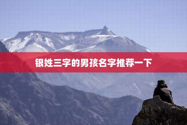 银姓三字的男孩名字推荐一下