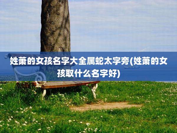 姓萧的女孩名字大全属蛇太字旁(姓萧的女孩取什么名字好)