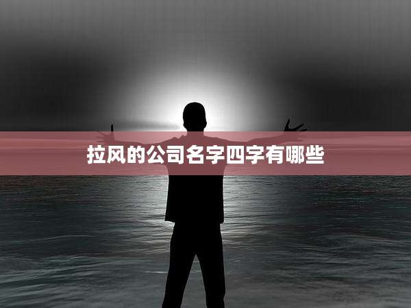 拉风的公司名字四字有哪些