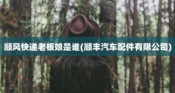 顺风快递老板娘是谁(顺丰汽车配件有限公司)