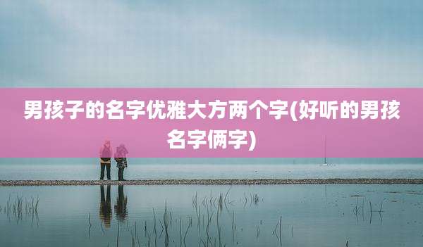 男孩子的名字优雅大方两个字(好听的男孩名字俩字)
