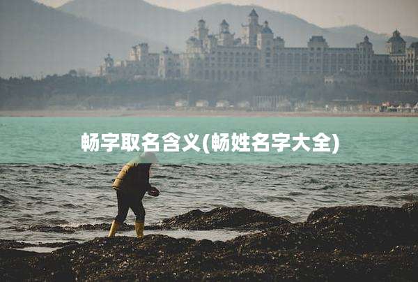 畅字取名含义(畅姓名字大全)