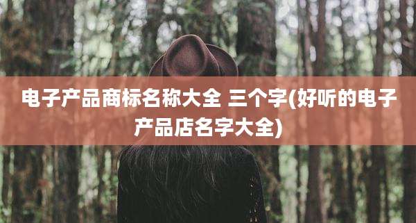 电子产品商标名称大全 三个字(好听的电子产品店名字大全)