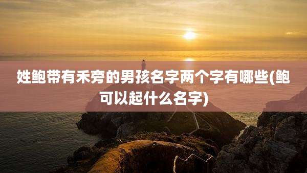 姓鲍带有禾旁的男孩名字两个字有哪些(鲍可以起什么名字)