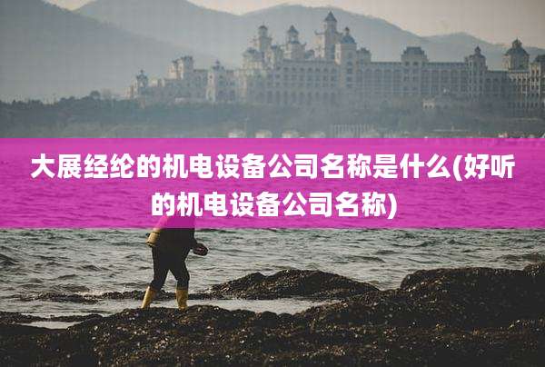 大展经纶的机电设备公司名称是什么(好听的机电设备公司名称)