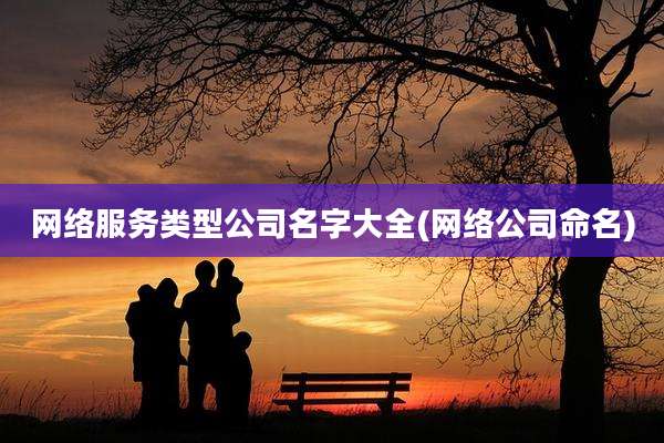 网络服务类型公司名字大全(网络公司命名)