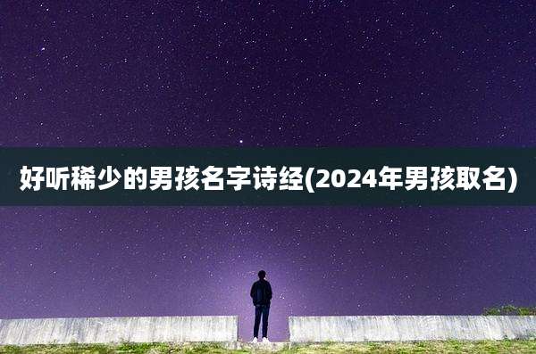 好听稀少的男孩名字诗经(2024年男孩取名)