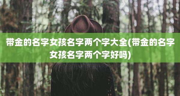带金的名字女孩名字两个字大全(带金的名字女孩名字两个字好吗)
