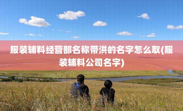 服装辅料经营部名称带洪的名字怎么取(服装辅料公司名字)