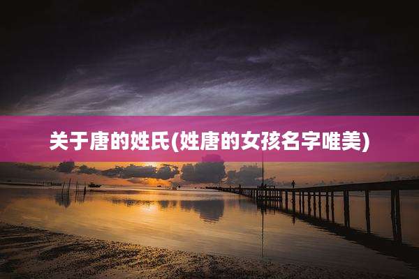 关于唐的姓氏(姓唐的女孩名字唯美)