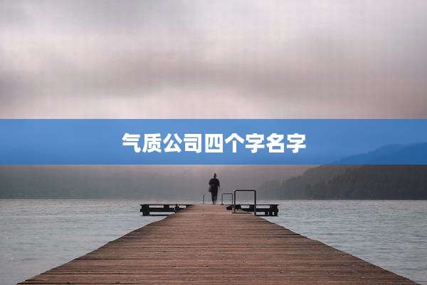 气质公司四个字名字