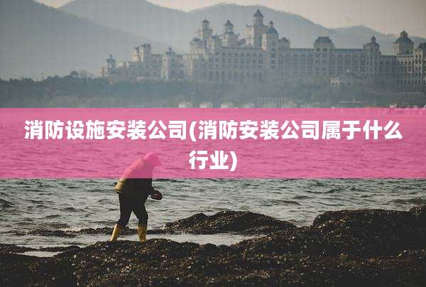 消防设施安装公司(消防安装公司属于什么行业)