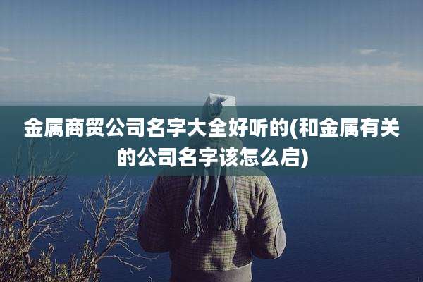 金属商贸公司名字大全好听的(和金属有关的公司名字该怎么启)