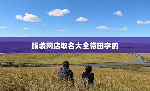 服装网店取名大全带田字的