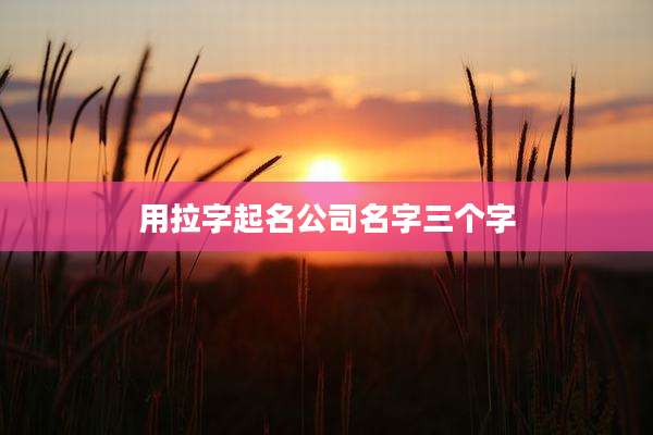 用拉字起名公司名字三个字