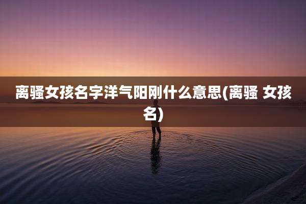 离***孩名字洋气阳刚什么意思(离骚 女孩名)