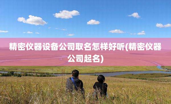 精密仪器设备公司取名怎样好听(精密仪器公司起名)