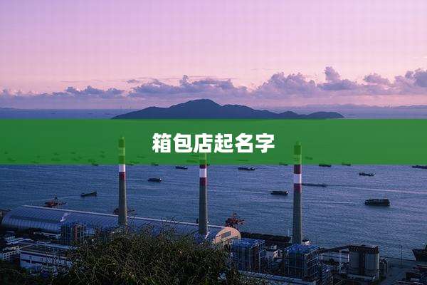 箱包店起名字
