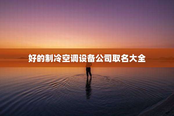 好的制冷空调设备公司取名大全
