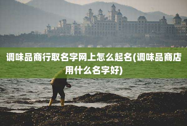 调味品商行取名字网上怎么起名(调味品商店用什么名字好)