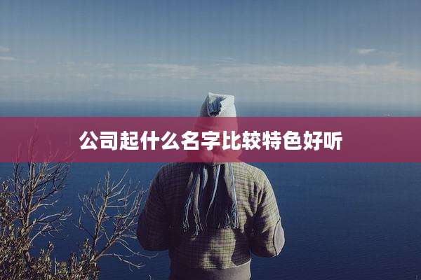 公司起什么名字比较特色好听