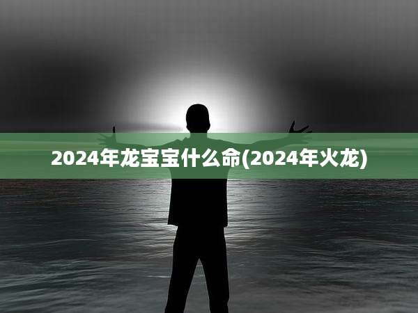 2024年龙宝宝什么命(2024年火龙)