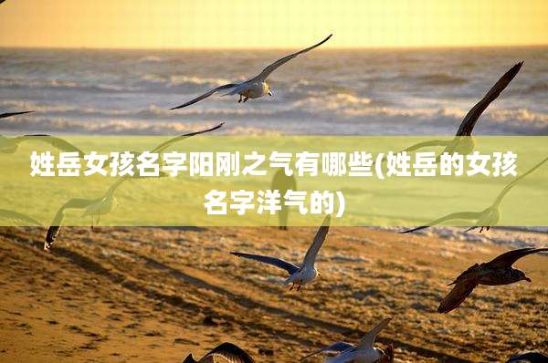 姓岳女孩名字阳刚之气有哪些(姓岳的女孩名字洋气的)