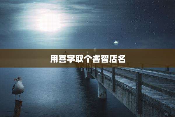 用喜字取个睿智店名