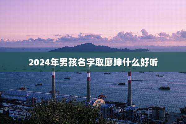 2024年男孩名字取廖坤什么好听