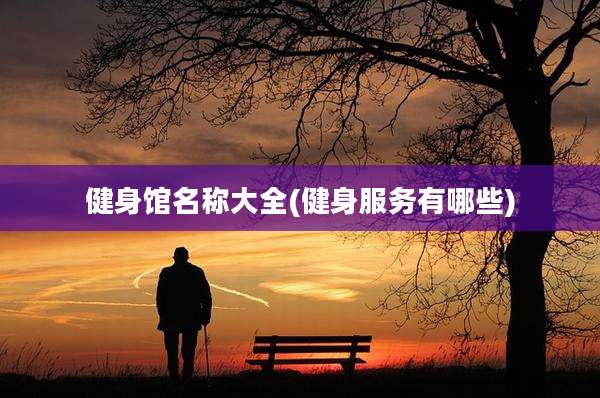 健身馆名称大全(健身服务有哪些)