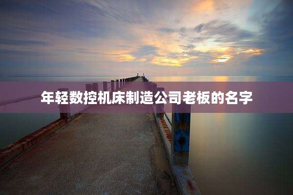 年轻数控机床制造公司老板的名字