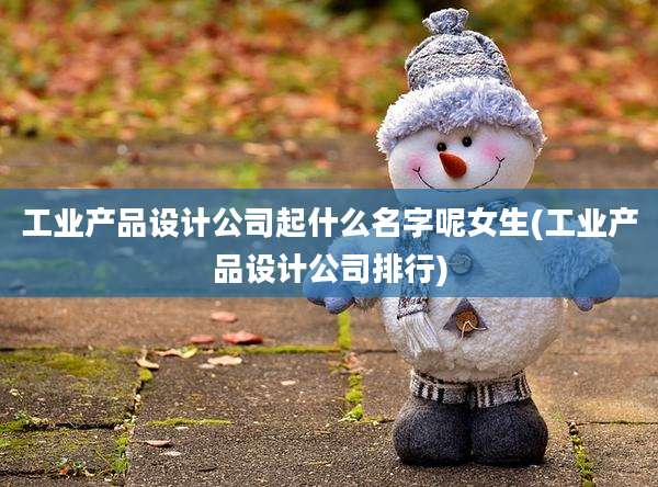 工业产品设计公司起什么名字呢女生(工业产品设计公司排行)