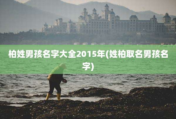 柏姓男孩名字大全2015年(姓柏取名男孩名字)