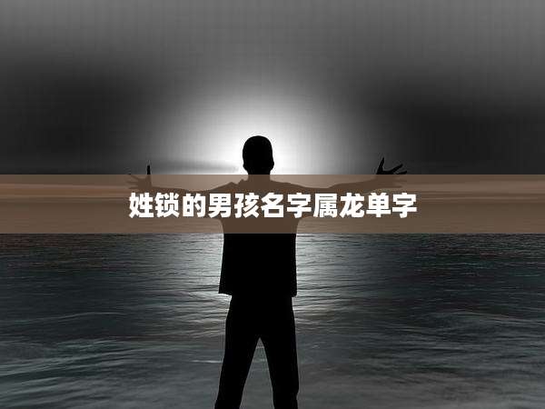 姓锁的男孩名字属龙单字