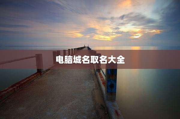 电脑城名取名大全