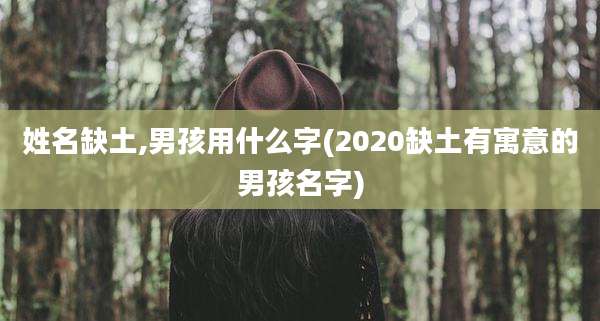姓名缺土,男孩用什么字(2020缺土有寓意的男孩名字)