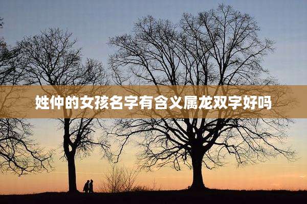 姓仲的女孩名字有含义属龙双字好吗