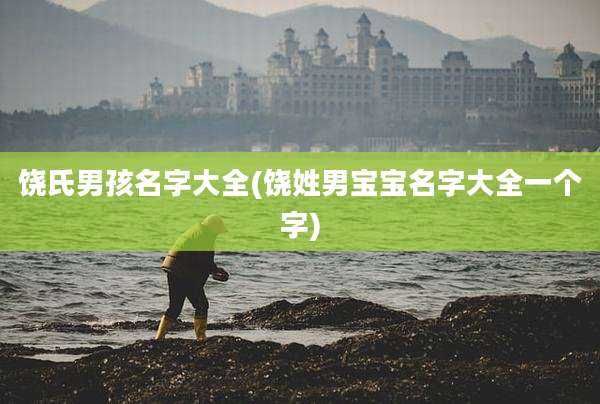 饶氏男孩名字大全(饶姓男宝宝名字大全一个字)