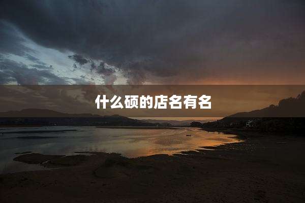 什么硕的店名有名