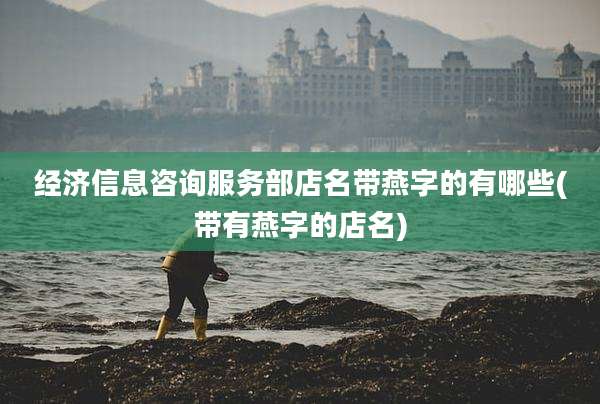 经济信息咨询服务部店名带燕字的有哪些(带有燕字的店名)
