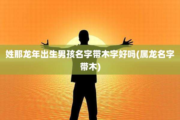 姓那龙年出生男孩名字带木字好吗(属龙名字带木)
