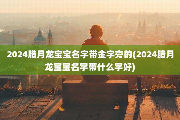 2024腊月龙宝宝名字带金字旁的(2024腊月龙宝宝名字带什么字好)