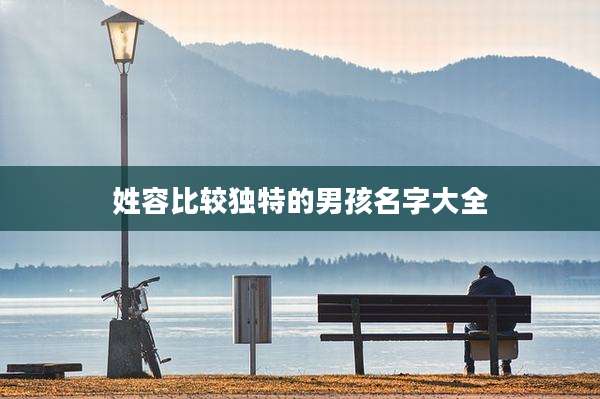 姓容比较独特的男孩名字大全