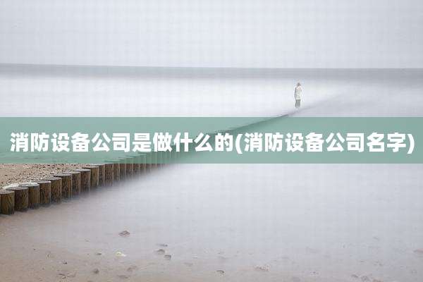 消防设备公司是做什么的(消防设备公司名字)