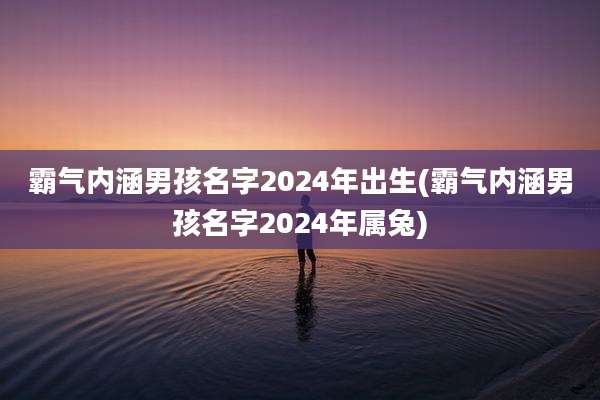 霸气内涵男孩名字2024年出生(霸气内涵男孩名字2024年属兔)