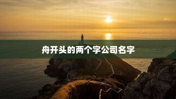 舟开头的两个字公司名字